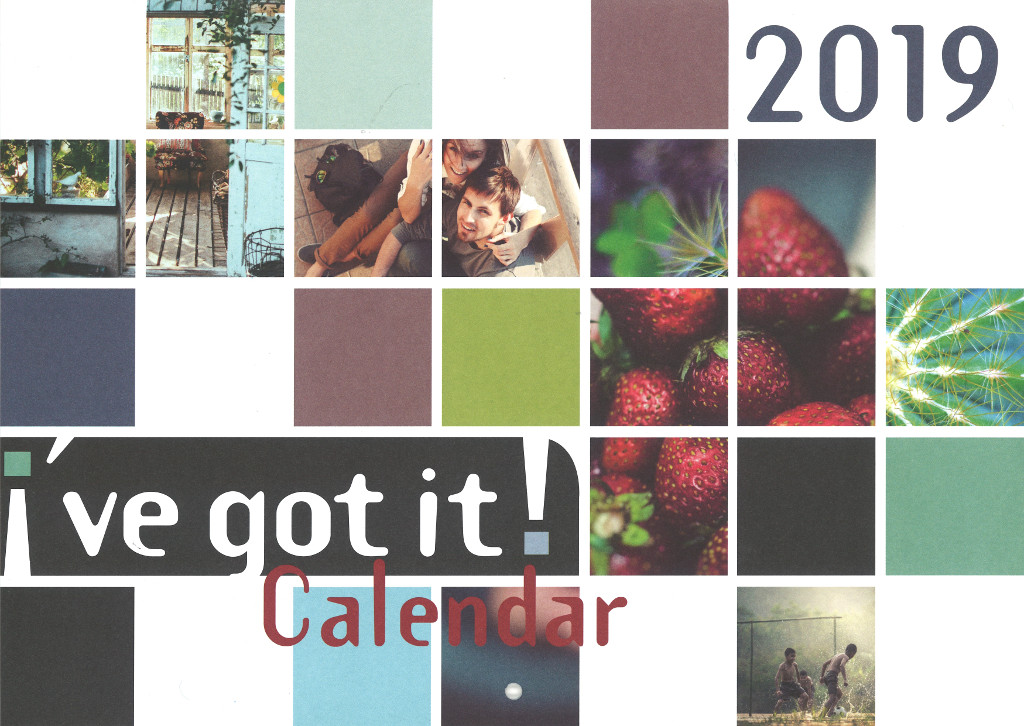 Kalender Cover vom Ich habs! Kalender in Englisch