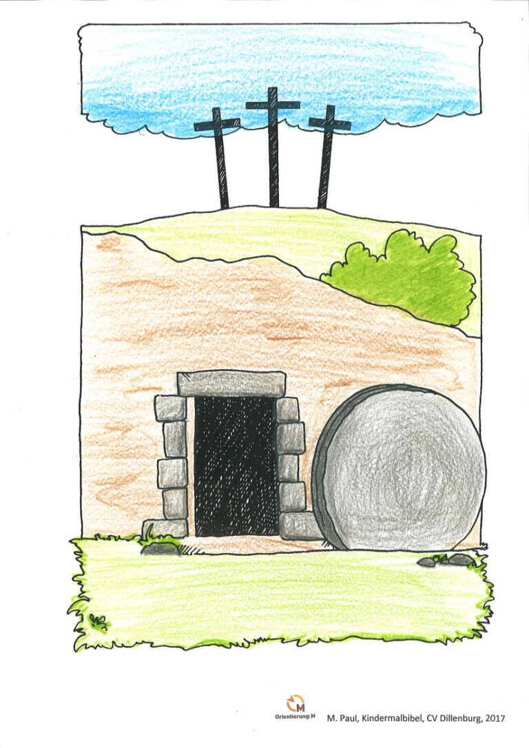 Die Ostergeschichte zum Ausmalen - Orientierung: M e.V.