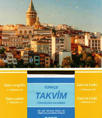 Der Abreißkalender in Türkisch