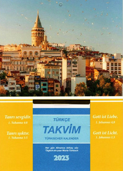 Der Abreißkalender in Türkisch